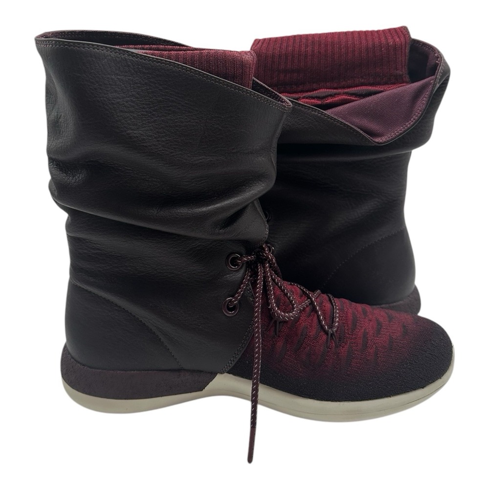 Nike Roshe Two Hi Flyknit Boots Women's Size 10 Deep Burgundy Red 861708-600 - Picture 6 of 12